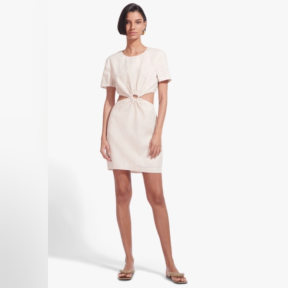 STAUD Dresses & Skirts - Staud Elona Linen dress size L BNWT